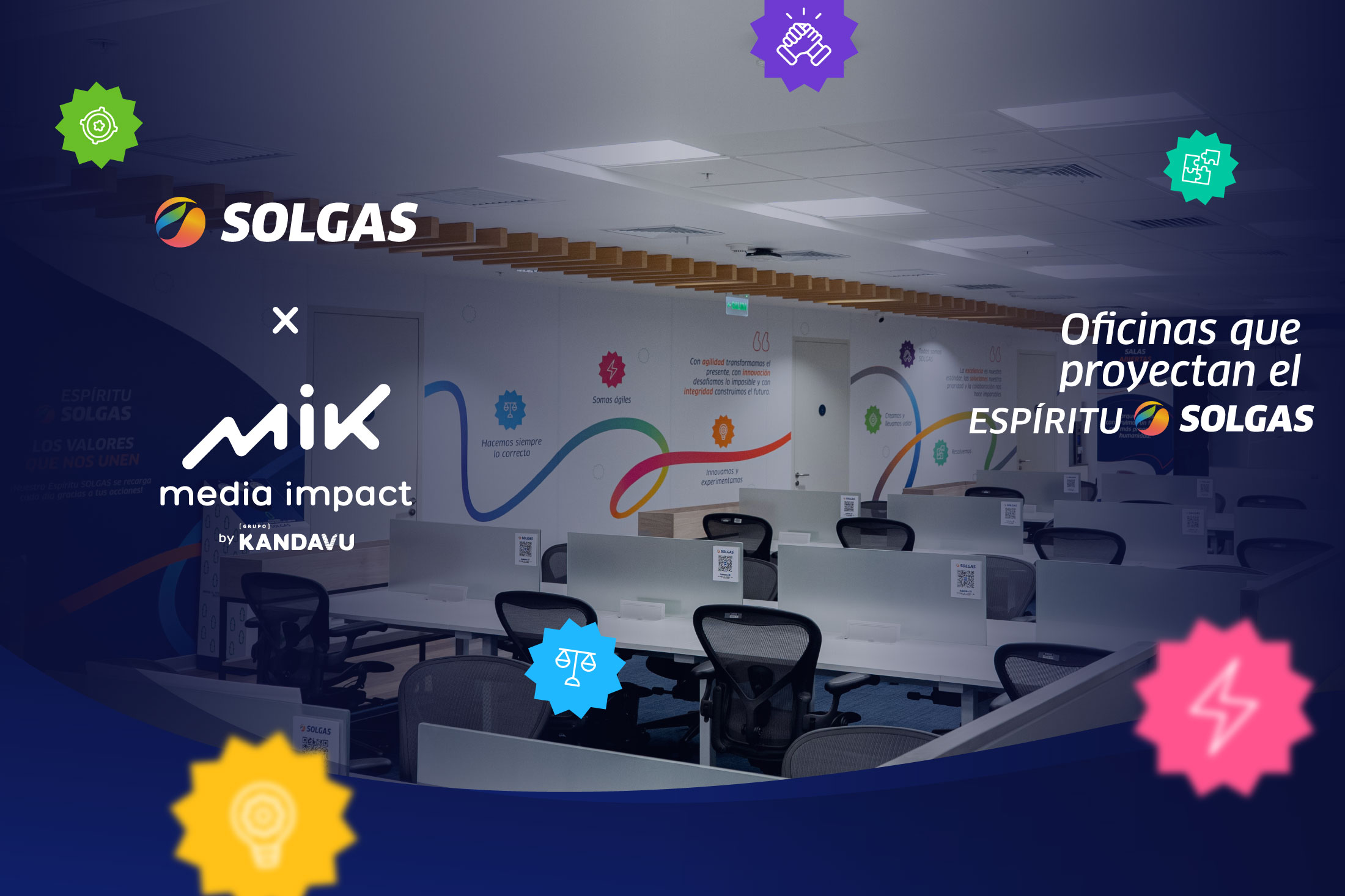 SOLGAS: Branding de las oficinas