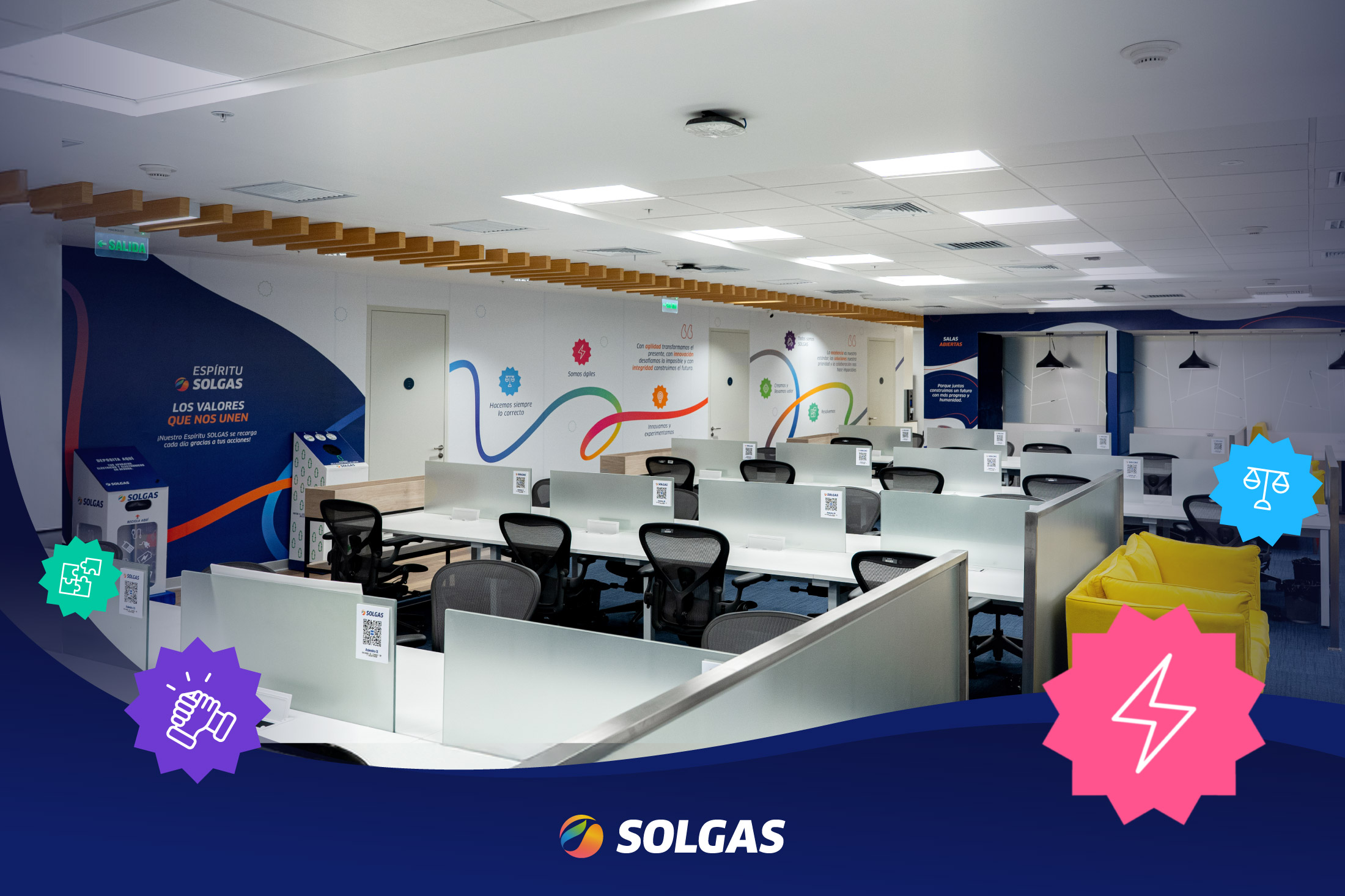 SOLGAS: Branding de las oficinas