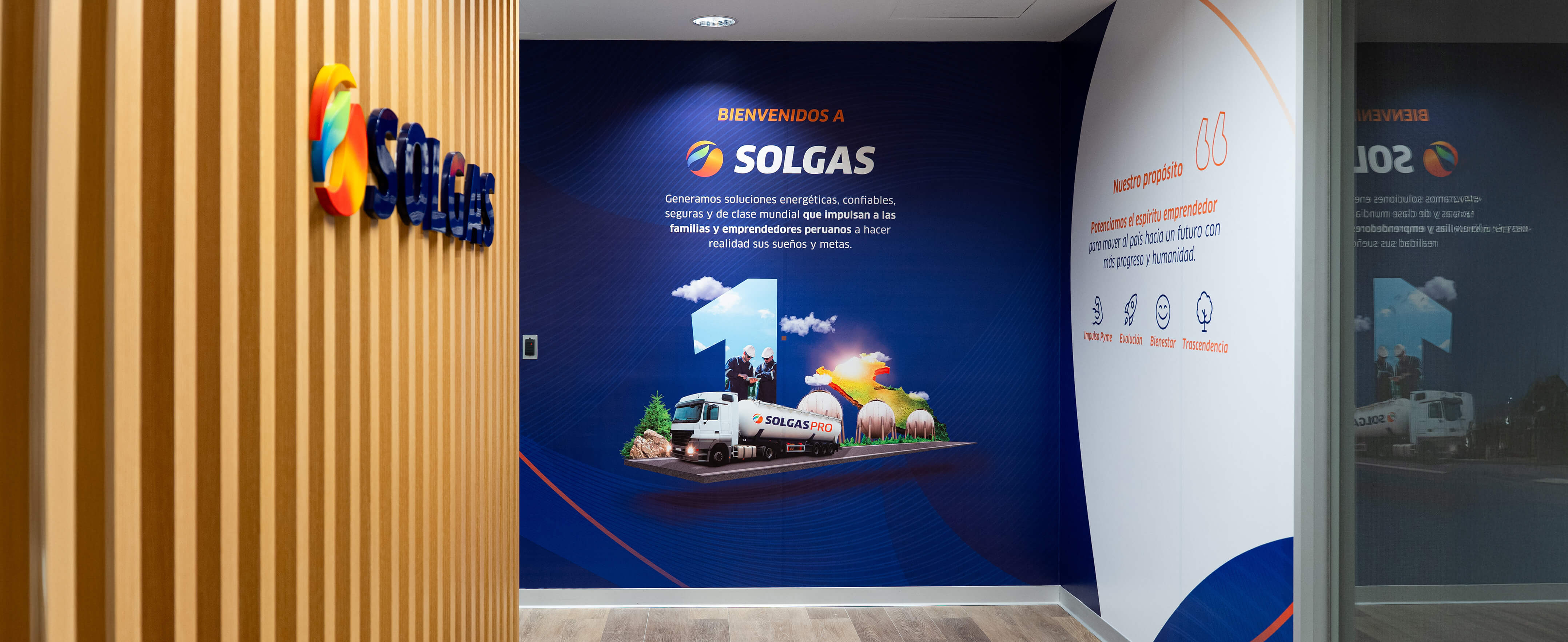 SOLGAS: Branding de las oficinas