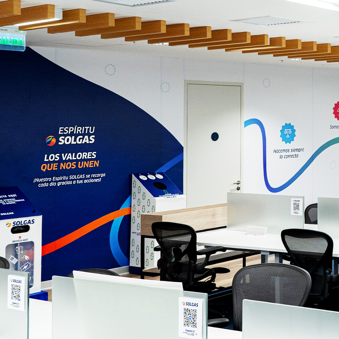 SOLGAS: Branding de las oficinas