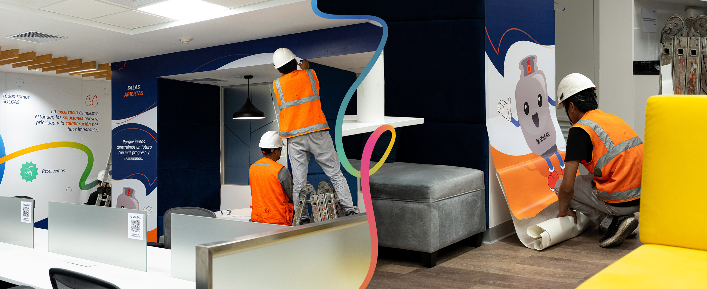 SOLGAS: Branding de las oficinas